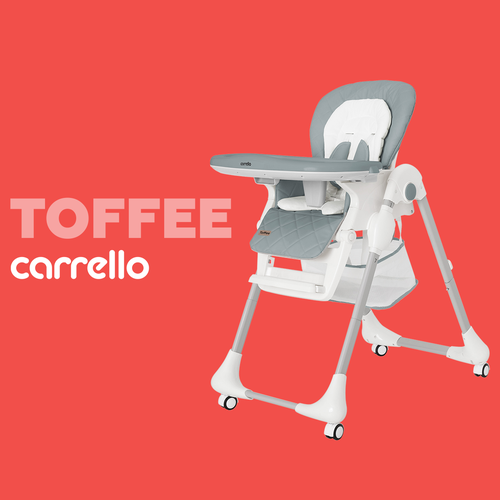 Растущий стульчик карман для игрушек CARRELLO Toffee, cloud grey