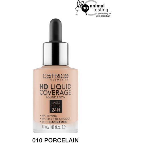 CATRICE Тональная эмульсия HD Liquid Coverage Foundation, 30 мл/120 г, оттенок: