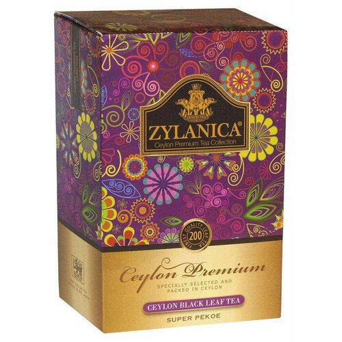 Чай черный Zylanica Ceylon Premium Super Pekoe, 200 г