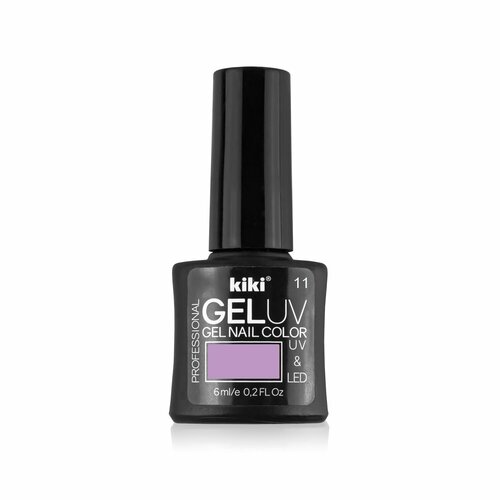 Гель-лак для ногтей KIKI оттенок 11 GEL UV&LED, сиреневый, 6 мл