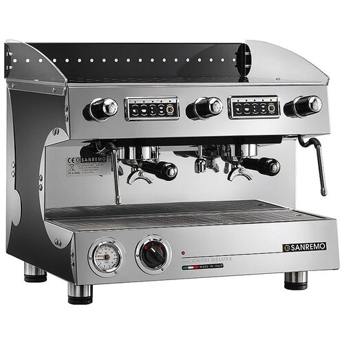 Кофемашина рожковая Sanremo Capri SED DLX 2Gr, черная