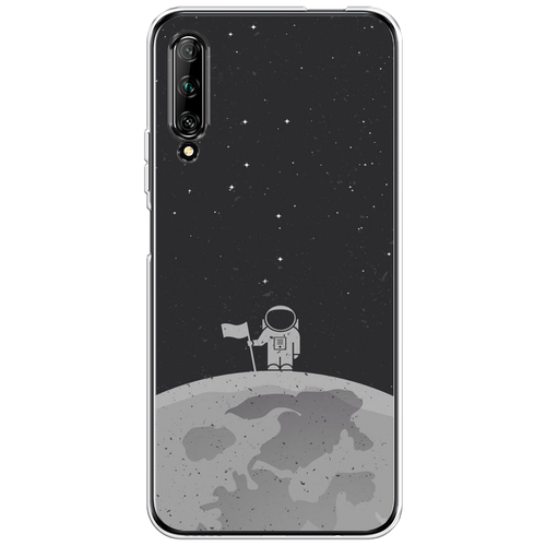 Силиконовый чехол Первый на Луне на Huawei Y9s / Хуавей