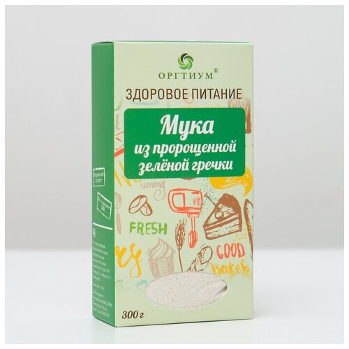 Мука из пророщенной зелёной гречки, 300