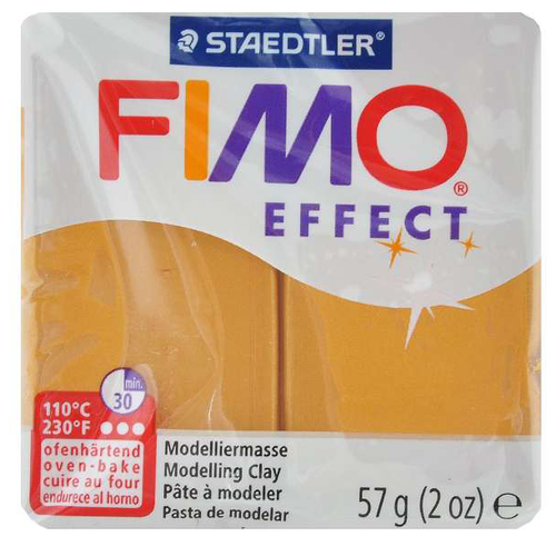 Полимерная глина FIMO Effect 11, золотой металлик, 57г