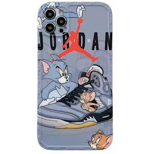 Чехол силиконовый Tom & Jerry Air Jordan iPhone 14 Pro