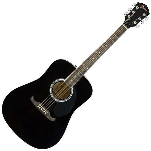 Fender FA-125 Dreadnought Black WN акустическая гитара, цвет