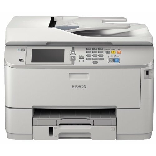 Принтеры и МФУ  Яндекс Маркет МФУ струйное Epson WorkForce Pro WF-M5690DWF, ч/б, A4, серый