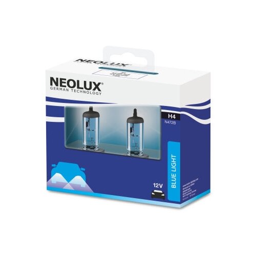 Лампа автомобильная галогенная Neolux Blue Light NL-472B2 60/55W P43t-38 4000K