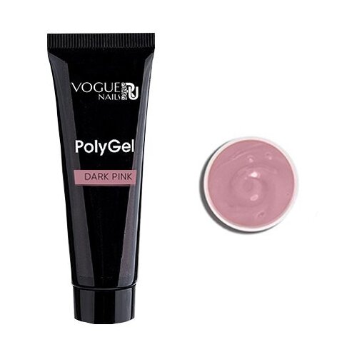 Vogue Nails акригель PolyGel камуфлирующий для моделирования, 20 мл, dark