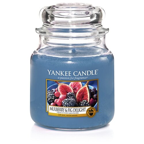 Yankee Candle / Свеча средняя в стеклянной банке Инжир и еже