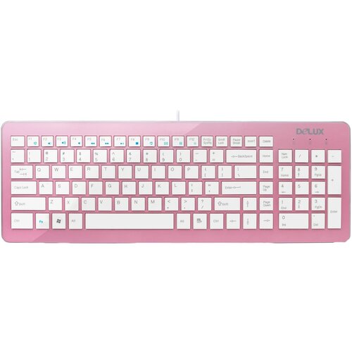 Клавиатура Delux K1500 Pink USB