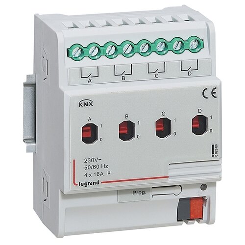 Legrand (Легранд) KNX. Релейный активатор 4-канальный 16А. D