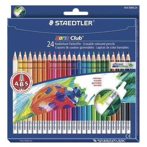 Набор карандашей цветных Staedtler Noris Club 24 цв с ласт