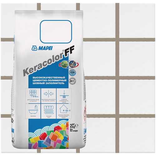 Цементно-полимерная затирка Mapei Keracolor FF 133 Песочный 2