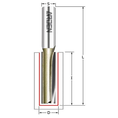  Пазовая фреза по дереву D=12x20x52 S=8 ARDEN 110851