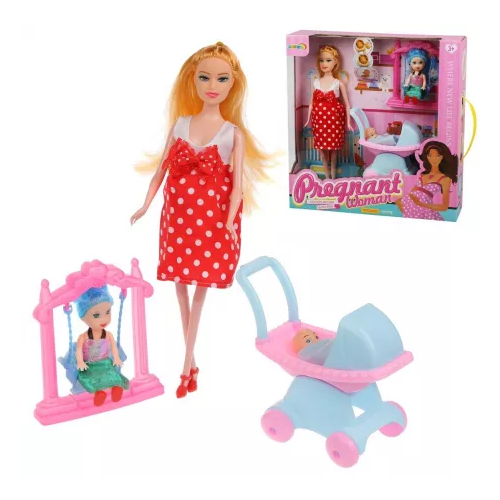 Игровой набор Маленькая мама кукла 28см,кукла 10см, пупс, 