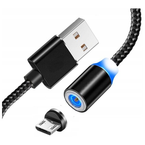 Кабель TRANYOO (S9-V) USB - MicroUSB 1m. круглый черный с ин