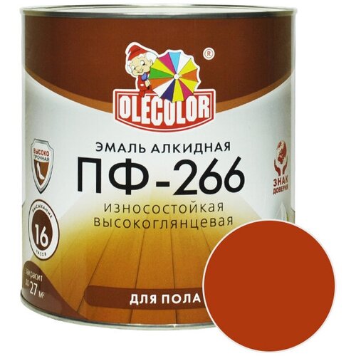 Эмаль ПФ-266 для пола OLECOLOR (Артикул: 4300000272; Цвет: К