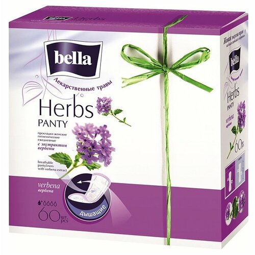 Bella прокладки ежедневные Panty herbs verbena, 1.5 капли, 60