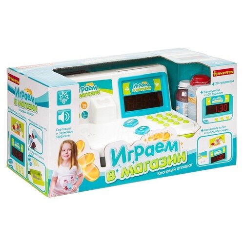 Игровой набор Bondibon, играем В магазин, с кассовым аппарат