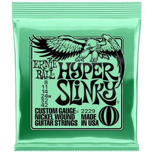 ERNIE BALL 2229 Nickel Wound Slinky Hyper 8-42 Струны для