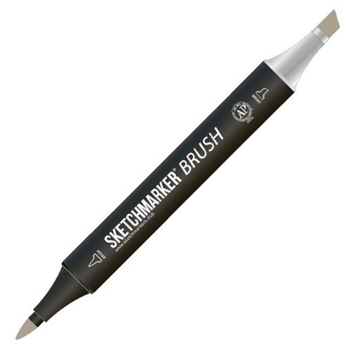 SketchMarker Маркер Brush, WG5 warm gray, 2 мм, 2.5 мл