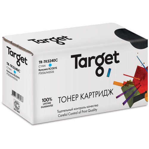 Тонер-картридж Target TK5240C, голубой, для лазерного принтера,