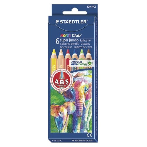 Карандаши цветные утолщенные STAEDTLER (Германия) Noris Clu