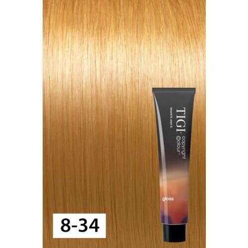 TIGI Copyright Colour Gloss крем-краска для волос, 8/34 светлый блонд золотисто-медный, 60