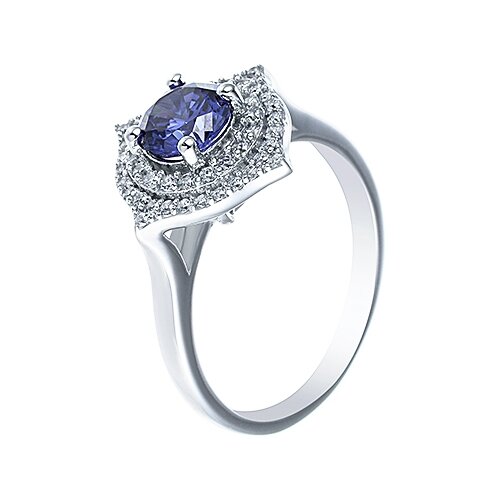 Кольцо из серебра 925 пробы с фианитами MT1500-R136A0B-001-W