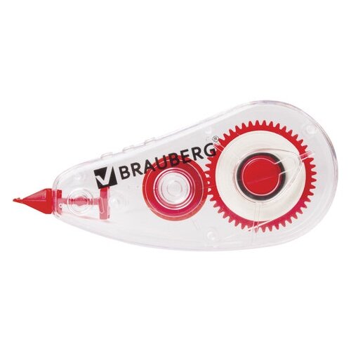 BRAUBERG Корректирующая лента Red Power, 5 мм х 6 м,