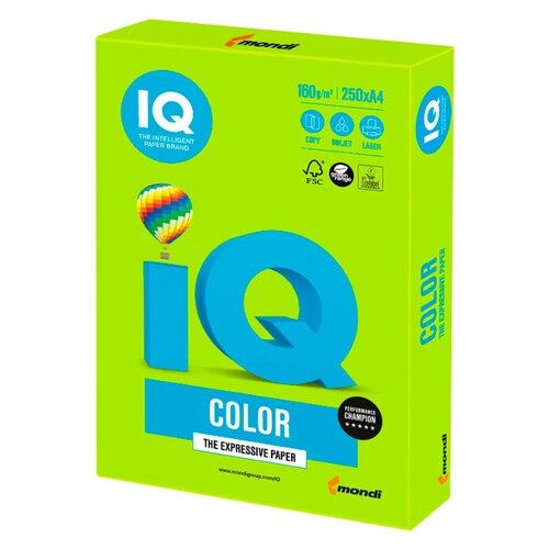 Бумага и пленка  Беру Бумага IQ Color А4 160 г/м² 250 лист., зеленая липа LG46