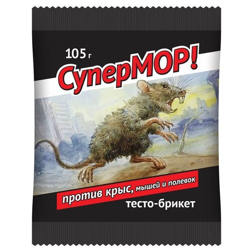 Средство СуперМОР тесто-брикет 105 г, пакет, 0.105