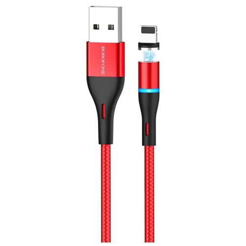 Магнитный кабель USB - Lightning 1.2м Borofone BU16 Skill -