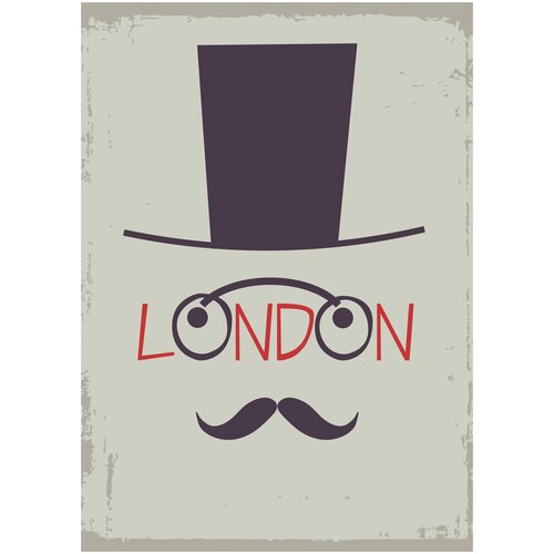 Постер / Плакат / Картина Mr.London 60х90 см в подарочном