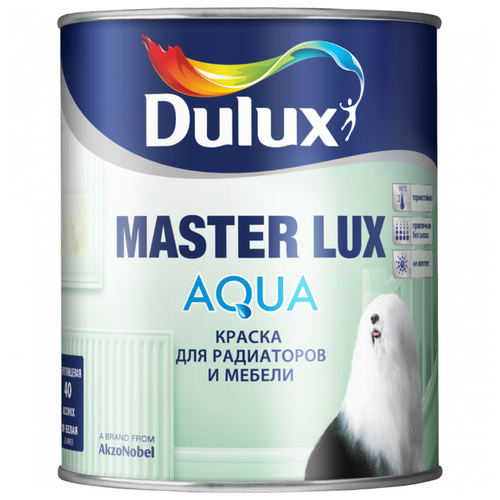 Краска акриловая Dulux Master Lux Aqua 40 полуглянцевая белый 1 л 1.36