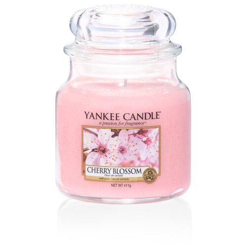 Yankee Candle / Свеча средняя в стеклянной банке Цветущая ви