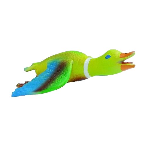  Игрушка для собак Beeztees Утка с крыльями (620800) зеленый/голубой