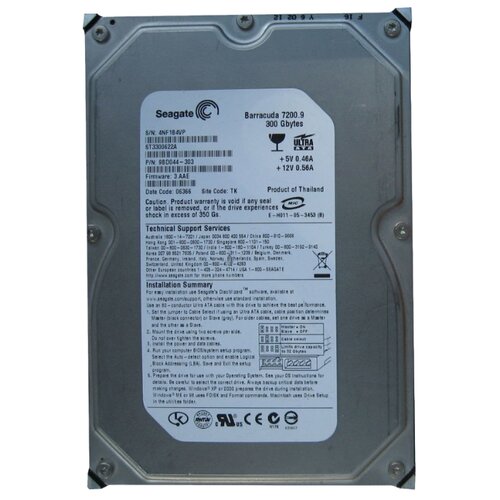 Для домашних ПК Seagate Жесткий диск Seagate ST3300622A 300G