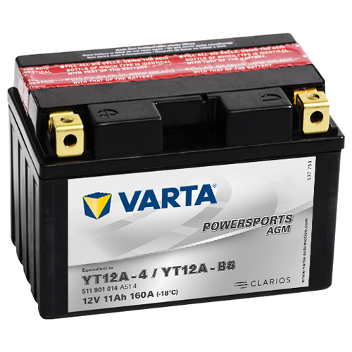 Аккумулятор VARTA Powersports AGM 511 901 014 A514