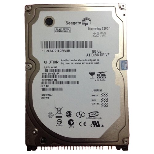 Для домашних ПК Seagate Жесткий диск Seagate ST980825A 80Gb 