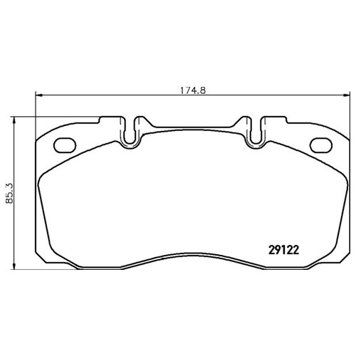 Дисковые тормозные колодки DON CVP025 (4