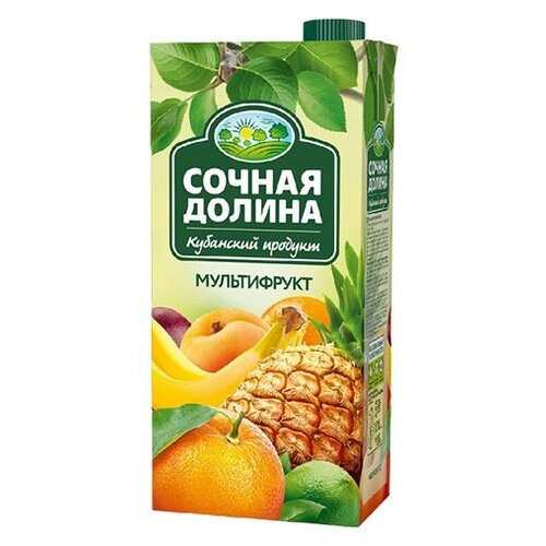 Напиток сокосодержащий Мультифрукт Сочная долина, 0.95 л