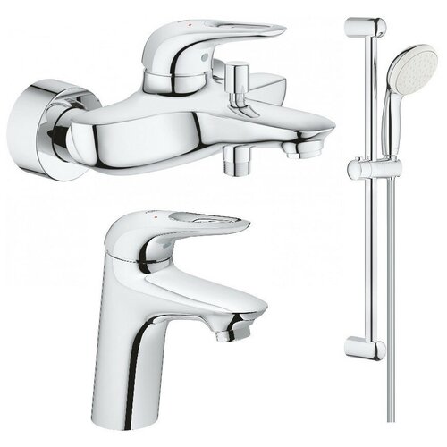 Комплект смесителей Grohe Eurostyle New 33591003 + 32468003 +