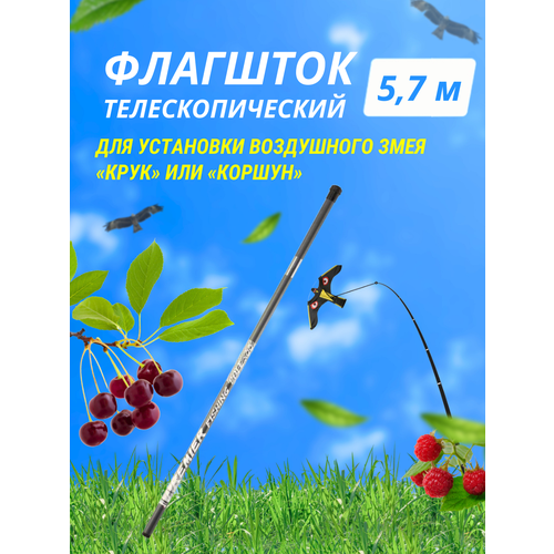   Яндекс Маркет Отпугиватель птиц / Флагшток телескопический 5,7 м товары для сада дачи огорода