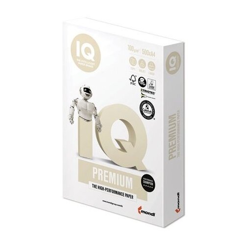 IQ Бумага IQ PREMIUM, А4, 100 г/м2, 500 л., класс А, Австр