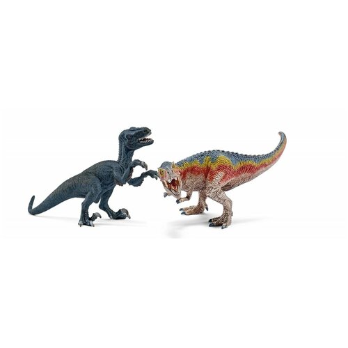 Фигурки Schleich Динозавры Т-Рекс и Велоцераптор 42216