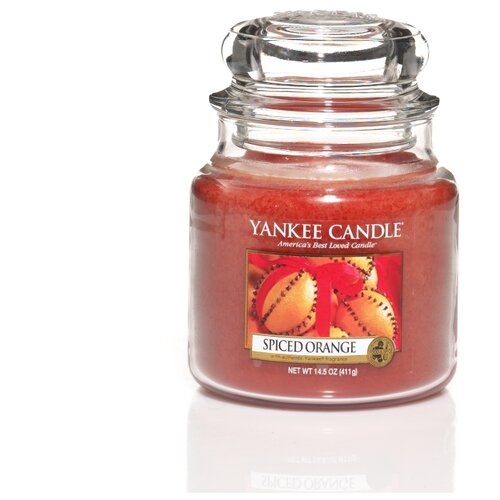 Yankee Candle / Свеча средняя в стеклянной банке Пряный апел