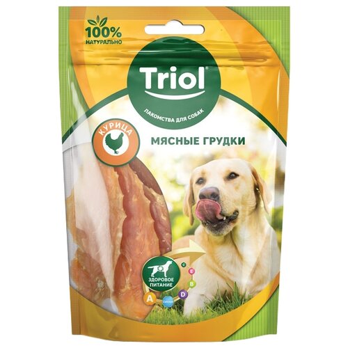 Лакомство для собак TRIOL Мясные грудки из курицы, 70г