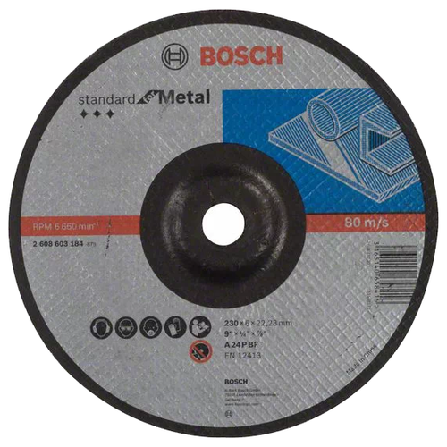 Шлифовальный абразивный диск BOSCH Standard for Metal 260860